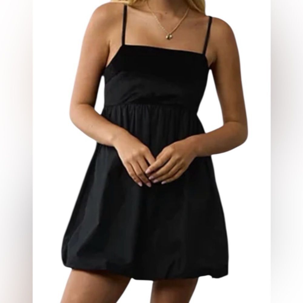 American Eagle Outfitters Black Mini Bubble Dress(Size XS)